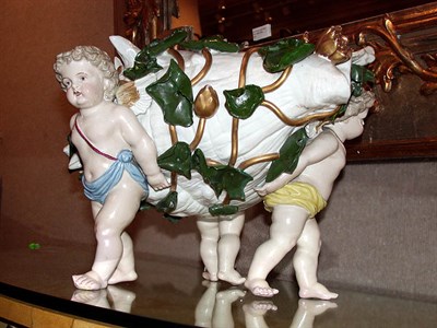 Lot 335 - Continental Porcelain Figural Centerpiece
