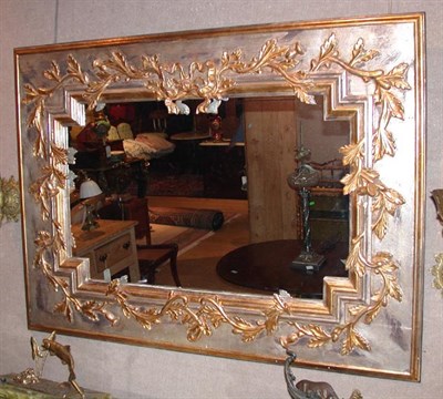 Lot 361 - Neoclassical Painted and Partial Gilt Mirror