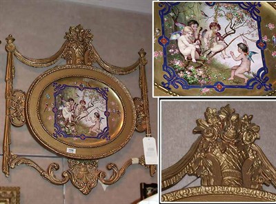 Lot 131 - Continental Porcelain Plaque Decorated with...