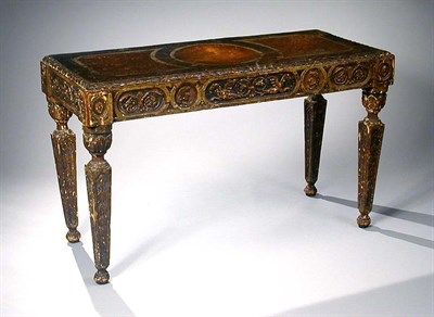 Lot 146 - Italian Neoclassical Painted and Parcel Gilt...