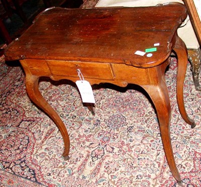 Lot 304 - Pair of Continental Rococo Walnut Side Tables...