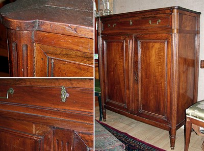 Lot 146 - Provincial Louis XVI Style Walnut Side Cabinet