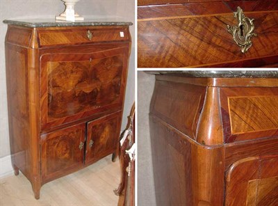 Lot 249 - Louis XV Walnut and Mahogany Secretaire a...