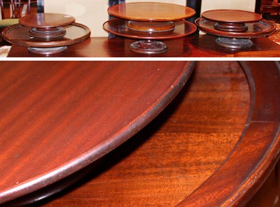 Lot 268 - Group of Six Turned Wood Lazy Susans Diameter...