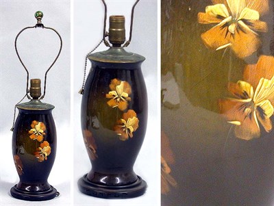 Lot 166 - American Art Pottery Vase Mounted as a lamp.
