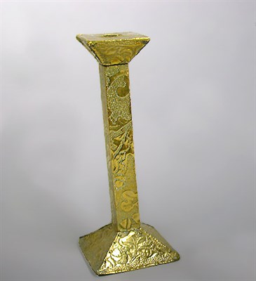 Lot 429 - Arts and Crafts Brass Veneered Wood...