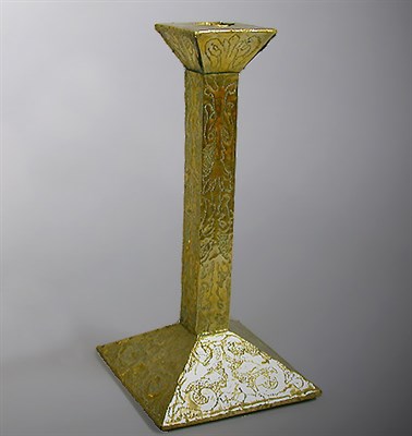 Lot 430 - Arts and Crafts Brass Veneered Wooden...