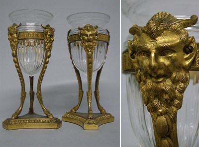 Lot 655 - Pair of Neoclassical Style Gilt-Bronze and Cut...