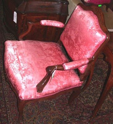 Lot 163 - Provincial Louis XV Walnut Fauteuil Mid 18th...