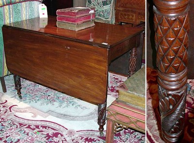 Lot 431 - Victorian Mahogany Drop-Leaf Table