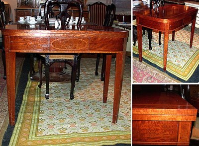 Lot 201 - Georgian Style Mahogany Fold-Over Extension...