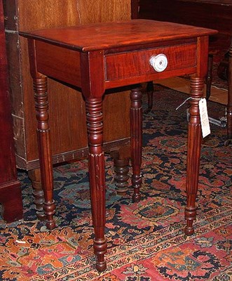 Lot 85A - Maple One-Drawer Stand With pressed glass knob....