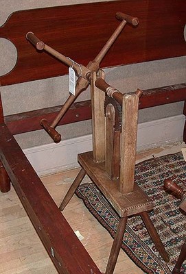 Lot 246A - Turned Wood Yarn Winder Height 42 inches.
