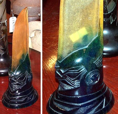 Lot 263 - Daum Nancy Pate de Verre Shamen Sculpture...