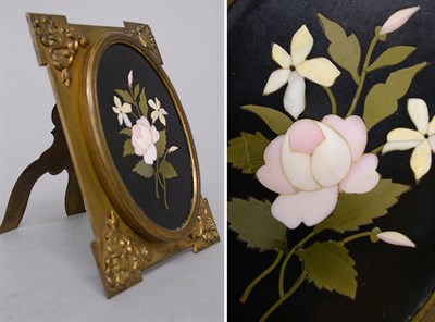 Lot 142 - Pietra Dura Plaque Of oval form, depicting a...