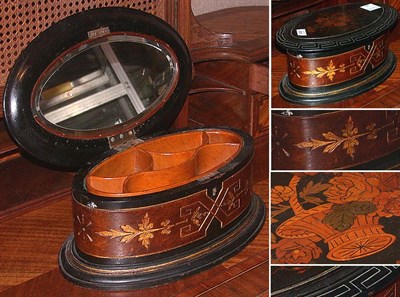 Lot 319 - Aesthetic Movement Walnut and Ebony Marquetry...
