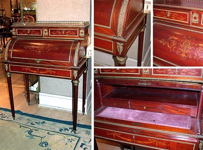 Lot 314 - Louis XVI Style Marquetry Inlaid Mahogany...