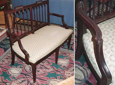 Lot 339 - Regency Style Upholstery Mahogany Settee