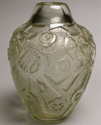 Lot 388 - Daum Nancy Cameo Glass Vase Of ovoid form,...