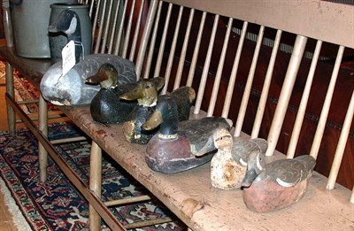 Lot 138A - Group of Six Painted Wood Bird Decoys