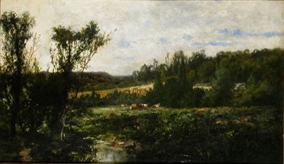 Lot 125 - Attributed to Antonio Fontanesi COWS GRAZING...