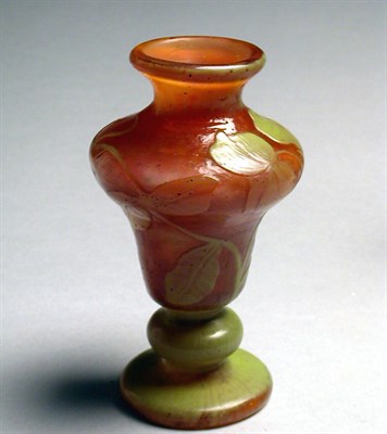 Lot 288 - Galle Cameo Glass Vase Of baluster form,...