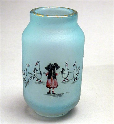 Lot 232 - Daum Nancy Enameled Cameo Glass Vase Of...