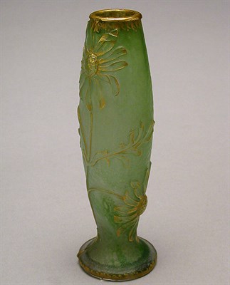 Lot 235 - Daum Nancy Enameled Cameo Glass Vase Of...