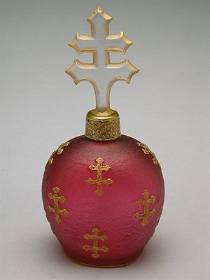 Lot 236 - Daum Nancy Enameled Cameo Glass Decanter The...