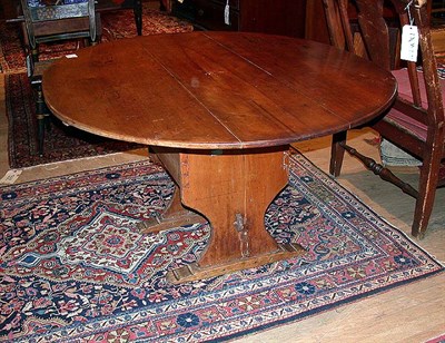 Lot 188A - Cherry Hutch Table The oval top turning up to...