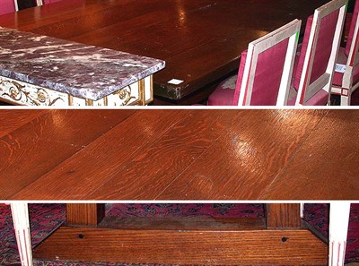 Lot 422 - Arts and Crafts Quarter Sawn Oak Dining Table...