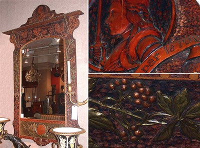 Lot 426 - Pair of Aesthetic Movement Copper and Brass...