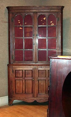 Lot 191A - Pine Corner Cabinet 19th Century The molded...