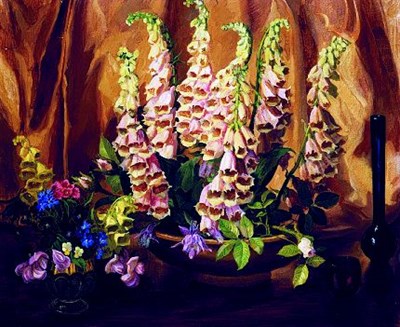 Lot 226 - George Laurence Nelson 1887-1978 FOXGLOVE WITH...