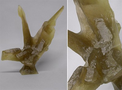 Lot 398 - Daum Pate de Verre Sculpture of a Bird Signed...