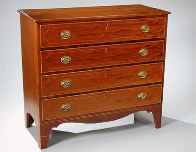 Lot 116 - Federal Inlaid Mahogany Chest of Drawers New...