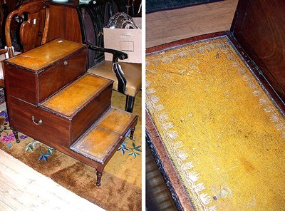 Lot 426 - Pair of Georgian Style Leather Inset Mahogany...