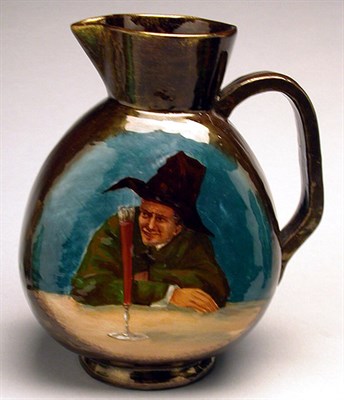 Lot 202 - Galle Pottery Pitcher Decorated with a...