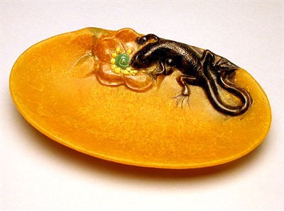 Lot 261 - Almeric Walter Pate de Verre Dish Of oval form,...