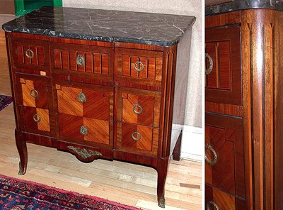Lot 330 - Louis XV Style Marquetry Inlaid Mahogany...
