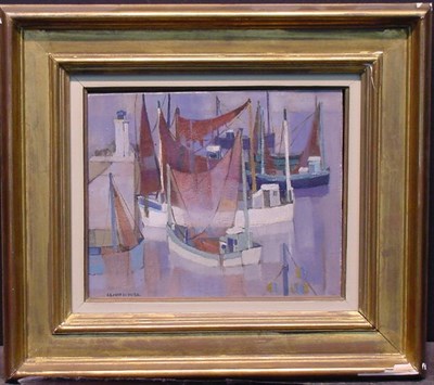 Lot 72 - Claude Schurr French, b.1921 FISHING BOATS,...