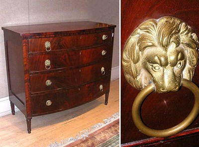 Lot 338 - Regency Style Mahogany Chest of Drawers