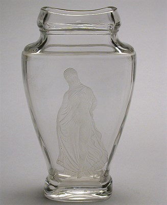 Lot 406 - Galle Intaglio Engraved Glass Vase Of...