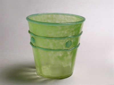 Lot 401 - Daum Nancy Cameo Glass Vase Of cylindrical...