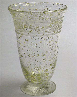 Lot 405 - Daum Nancy Cameo Glass Vase Of flaring...