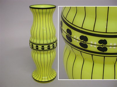 Lot 414 - Czechoslovakian Art Deco Glass Vase Of...