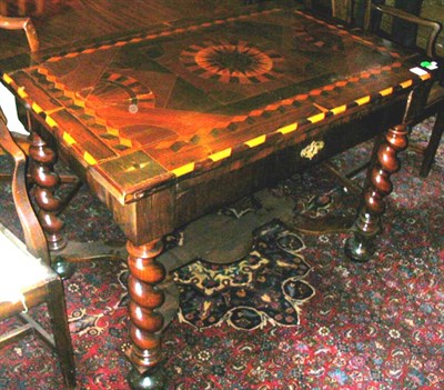 Lot 135 - Louis XIII Inlaid Walnut Side Table The...