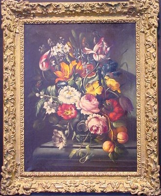 Lot 86 - 20th Century School FLORAL STILL LIFE Signed...