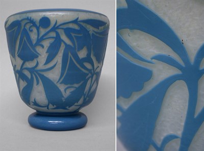 Lot 410 - Daum Nancy Etched Glass Vase Decorated with...