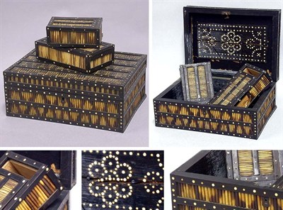 Lot 310 - Group of Three Quill Boxes